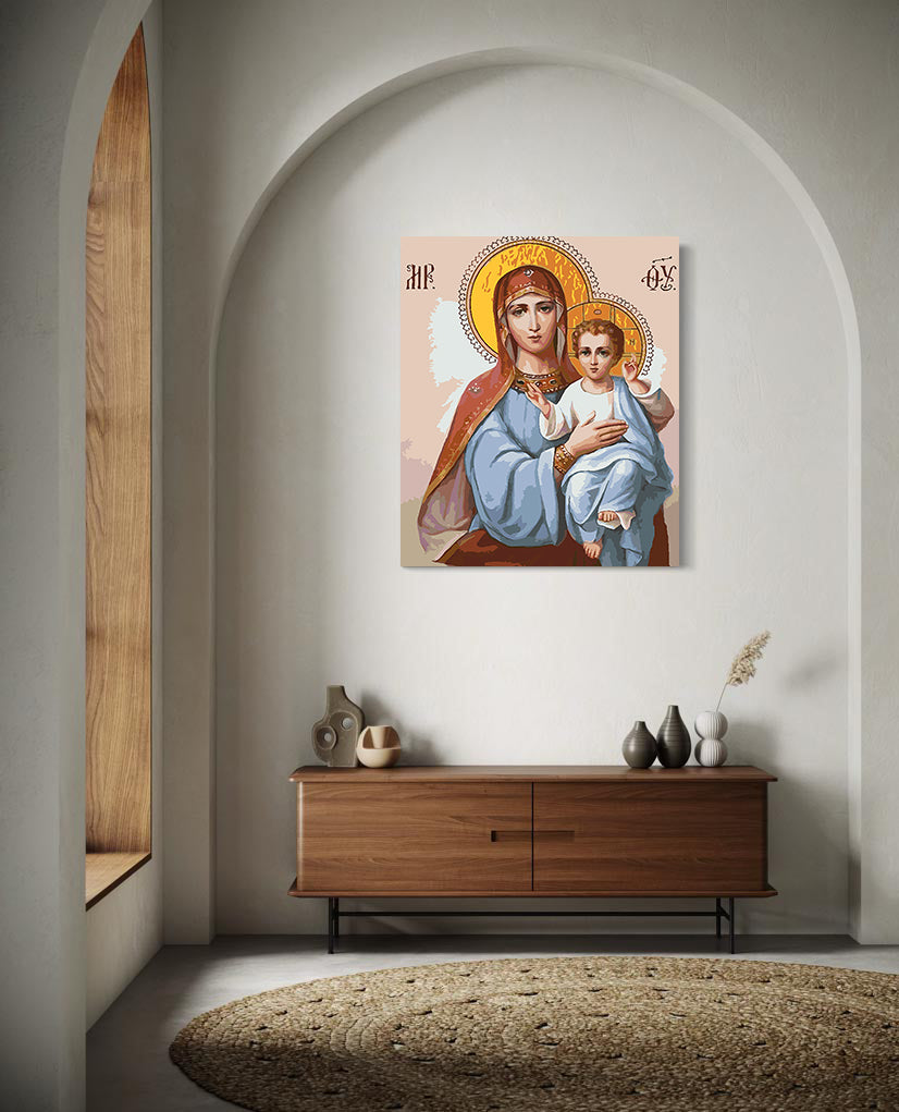 Pictura pe Numere – Sfanta Maria si Isus Hristos 6010