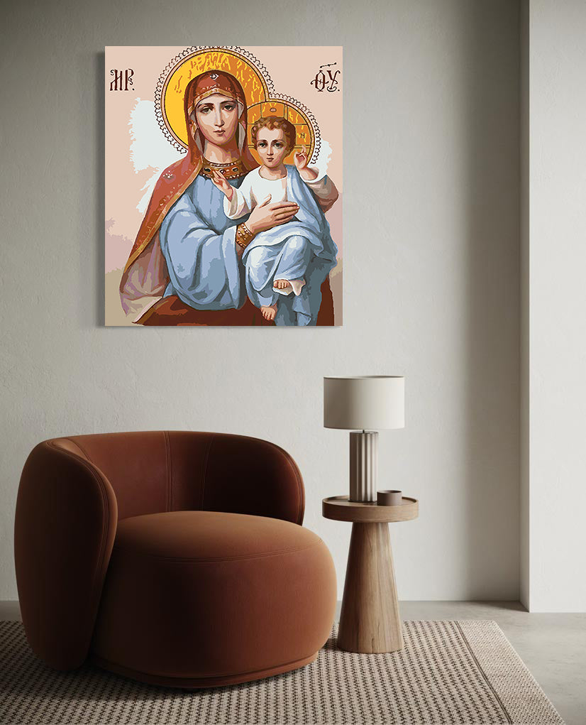 Pictura pe Numere – Sfanta Maria si Isus Hristos 6010