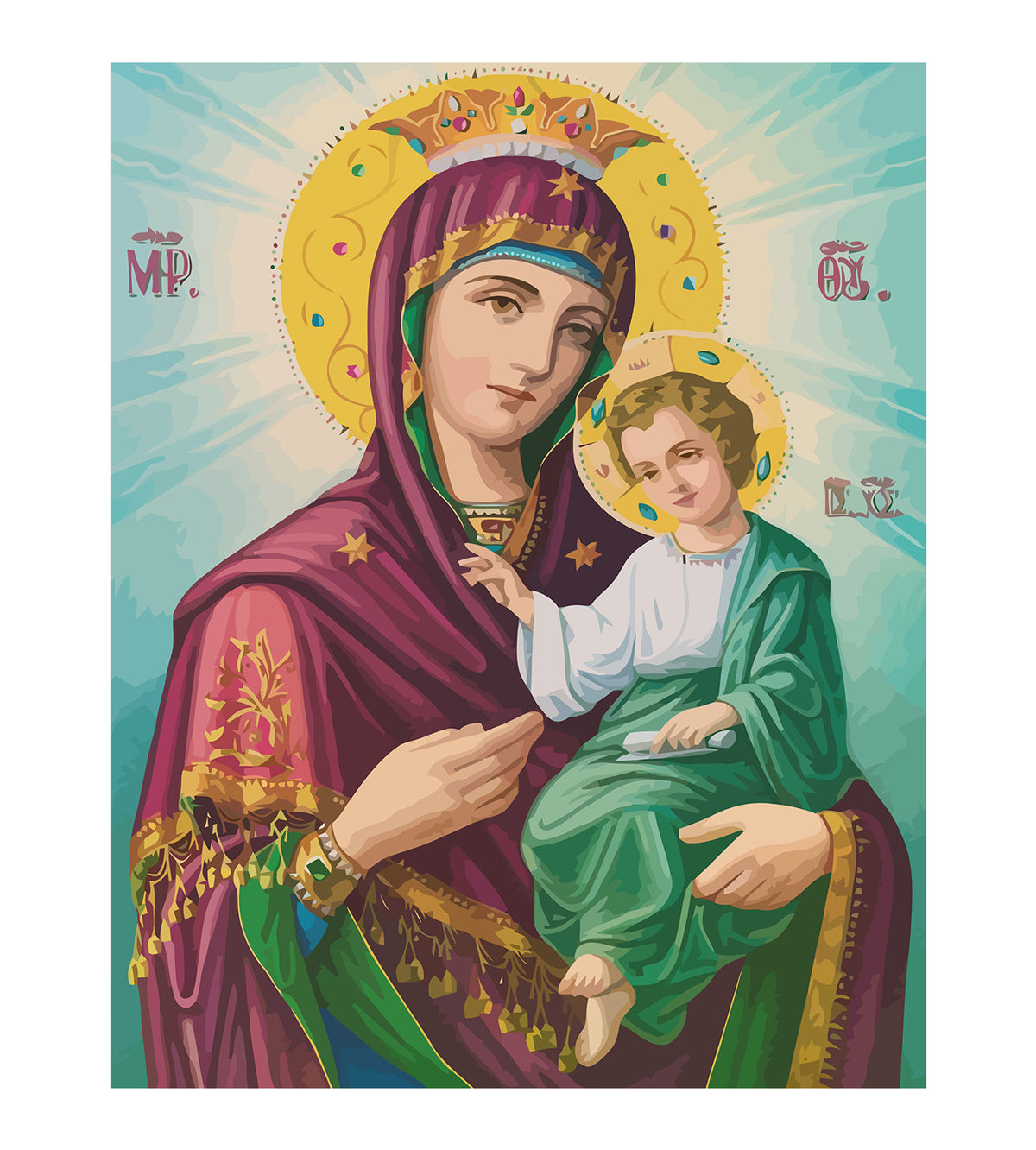 Pictura pe Numere – Maica Domnului 6031