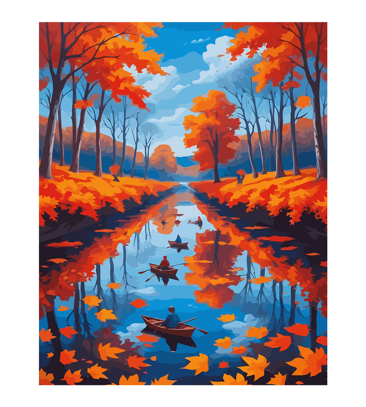 Pictura pe Numere – Peisaj de Toamna 6064
