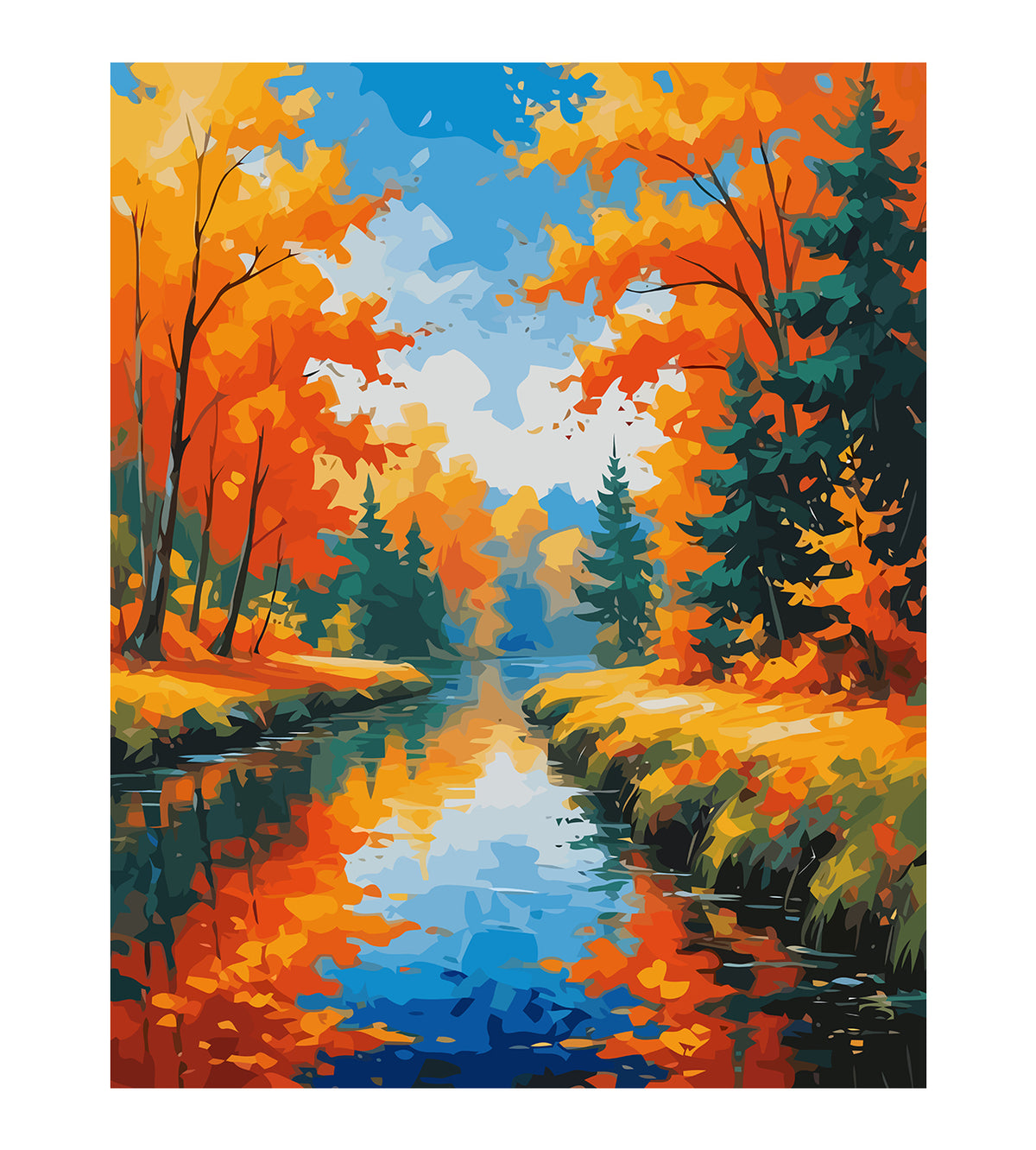 Pictura pe Numere – Peisaj de Toamna 6066