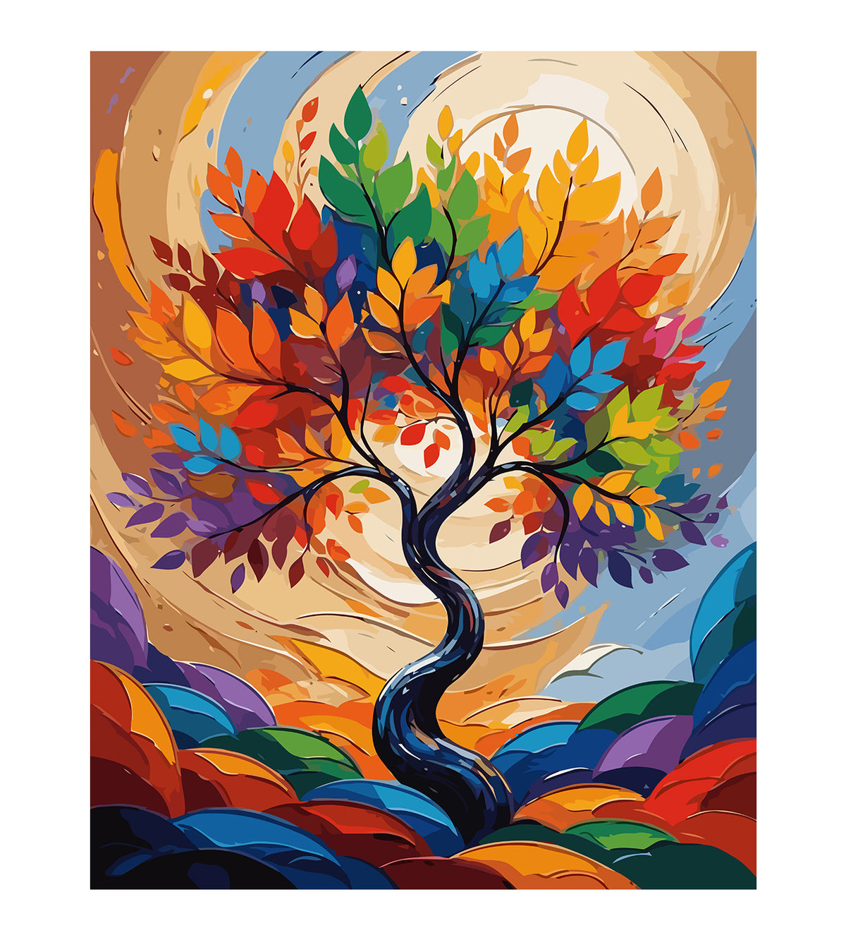 Pictura pe Numere – Copac de Toamna 6079