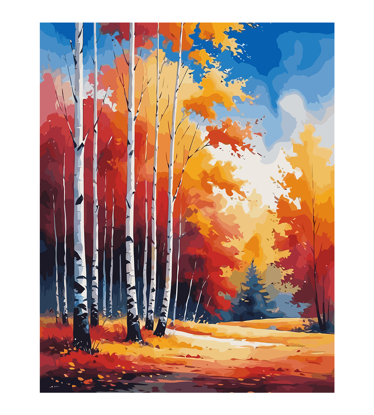 Pictura pe Numere – Peisaj de Toamna 6107