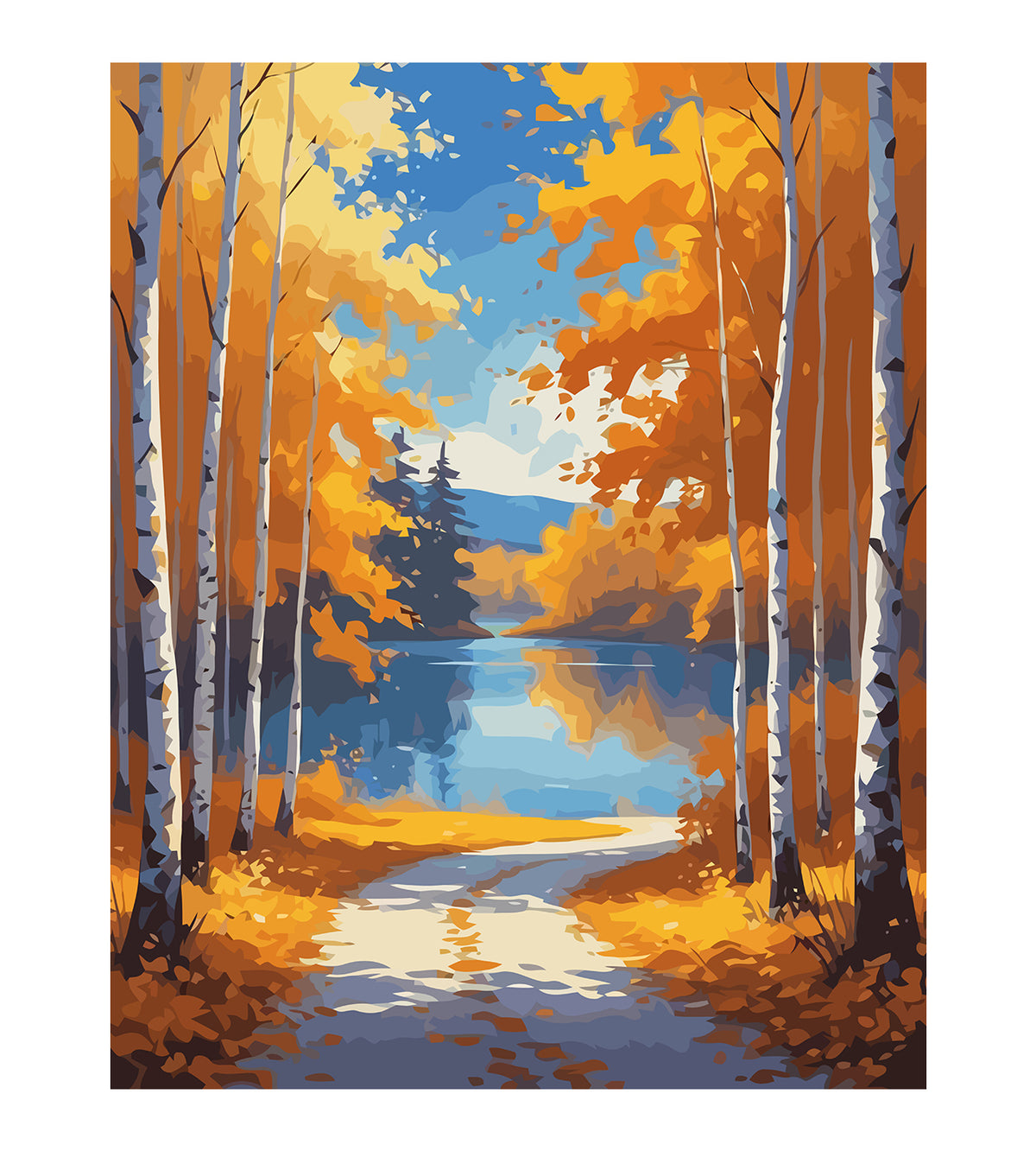 Pictura pe Numere – Peisaj de Toamna 6114