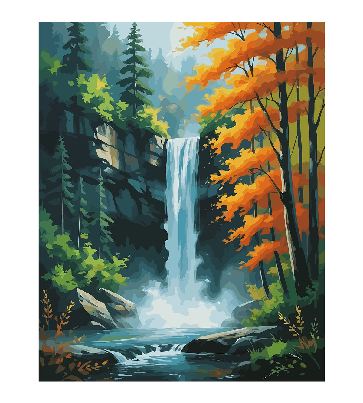 Pictura pe Numere – Padure Peisaj 6115
