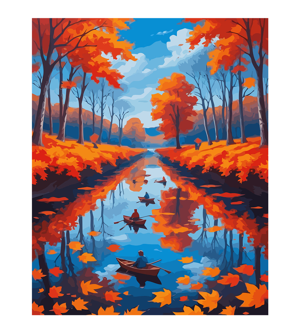 Pictura pe Numere – Peisaj de Toamna 6116