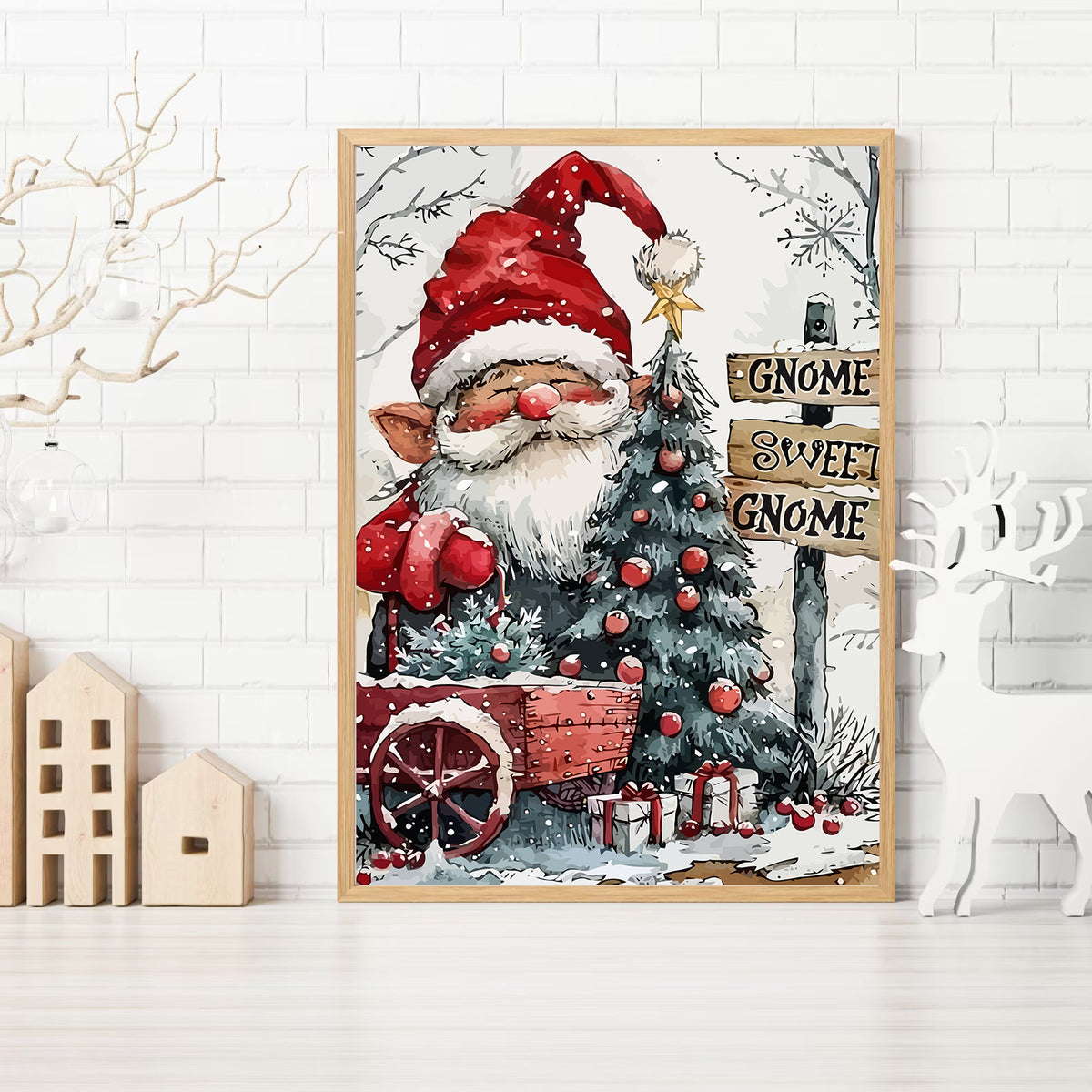 Pictura pe Numere – Gnome Sweet Gnome 6123