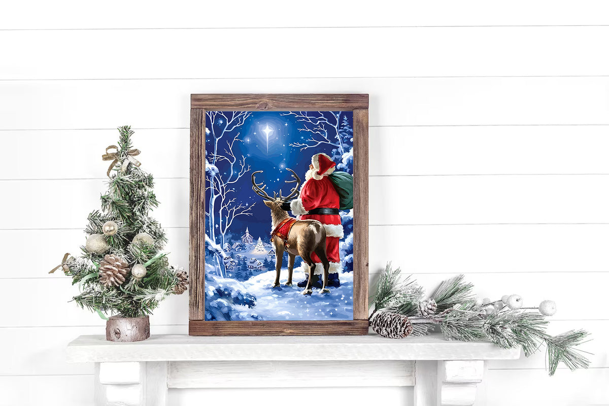 Pictura pe Numere – Rudolf si Mos Craciun 6124