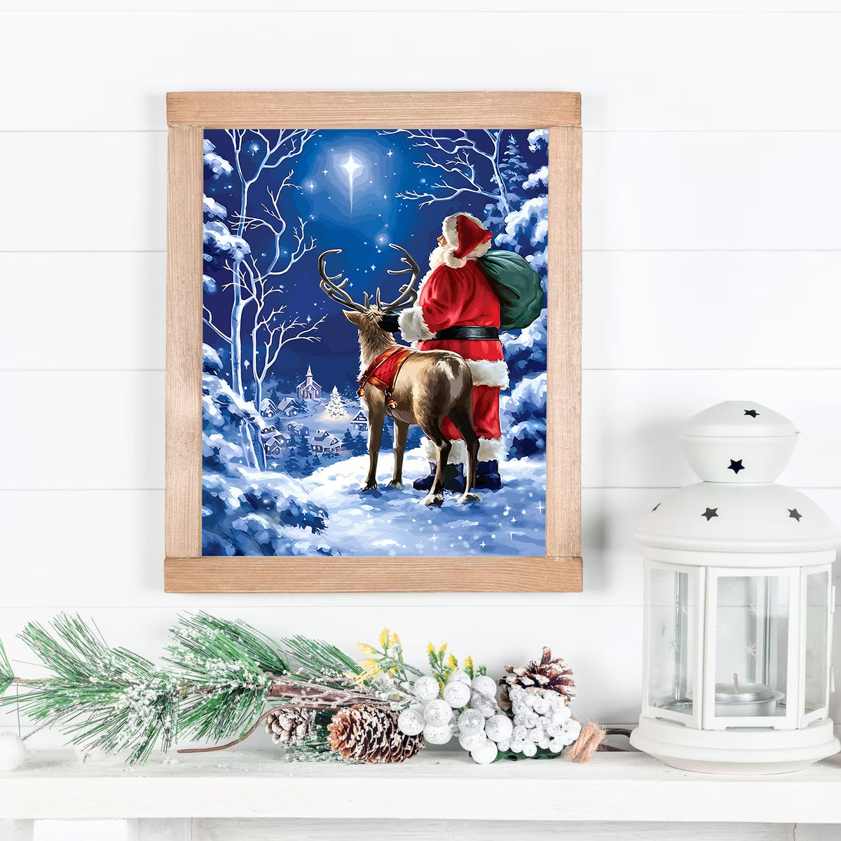 Pictura pe Numere – Rudolf si Mos Craciun 6124