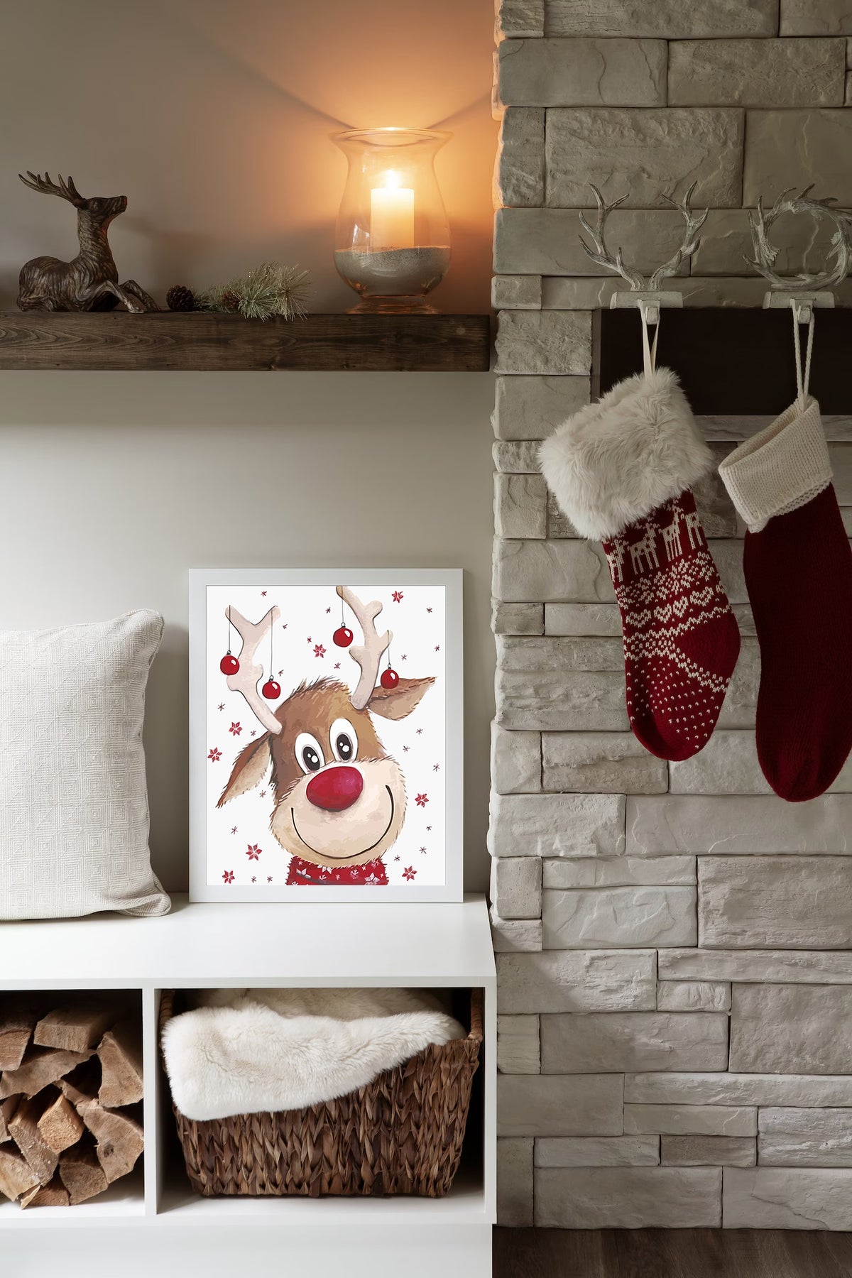 Pictura pe Numere – Renul Rudolf 6128