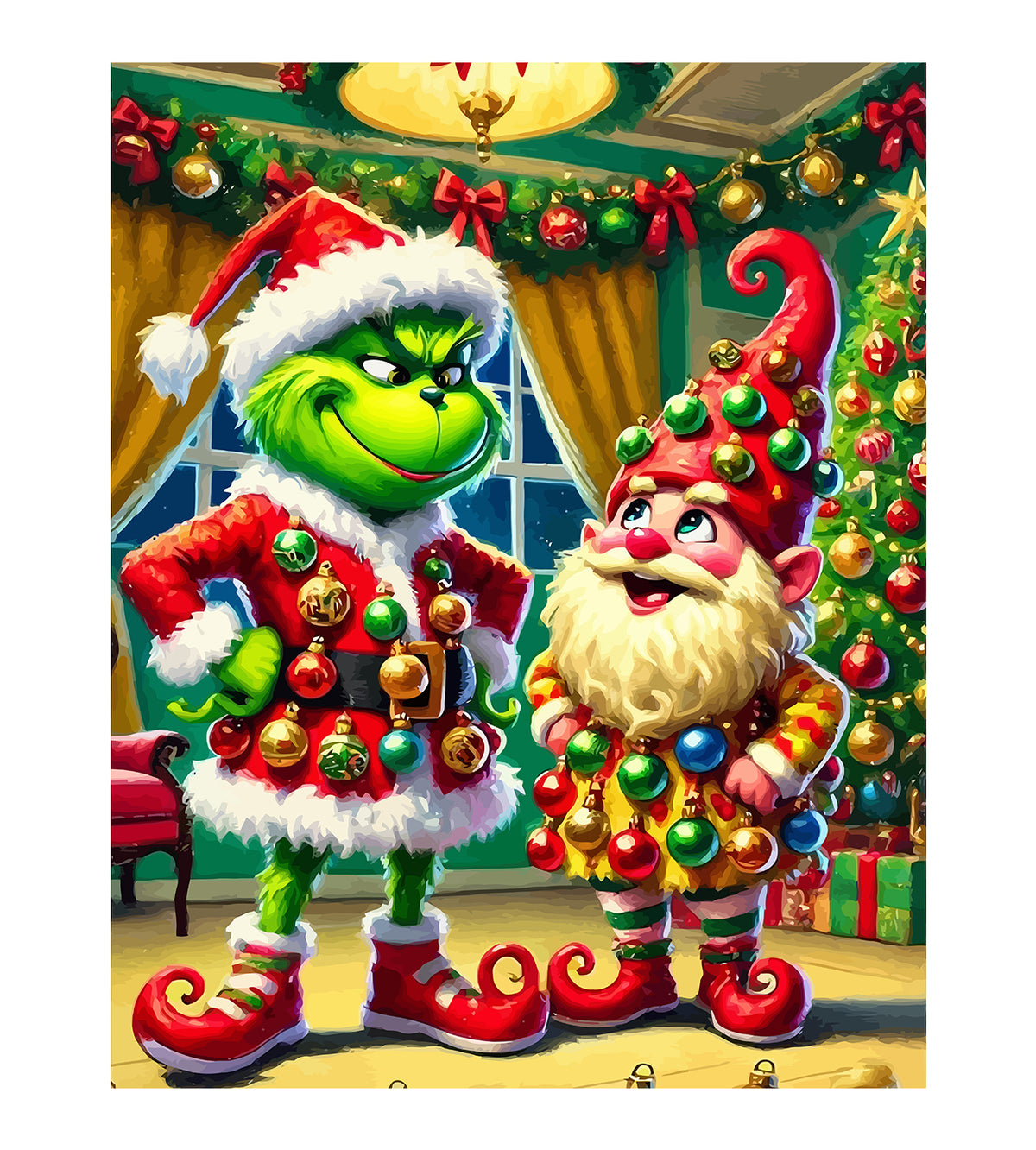 Pictura pe Numere – Grinch si Elful 6131