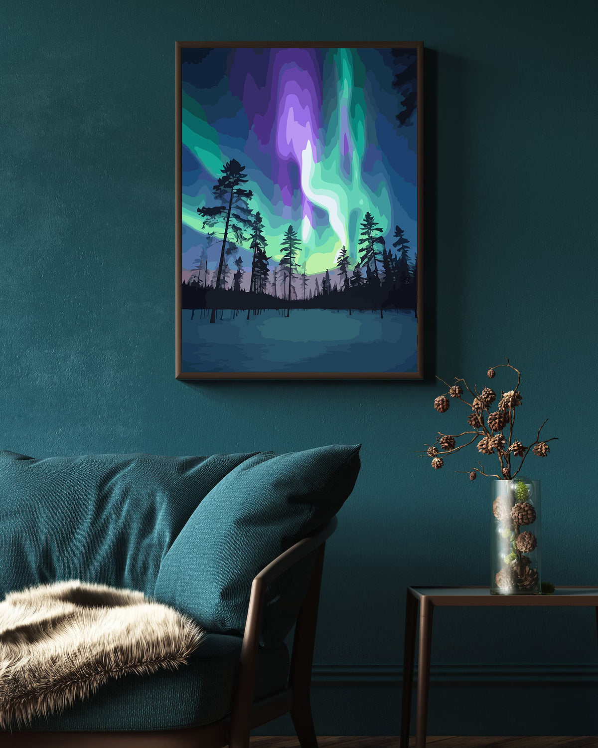 Pictura pe Numere – Aurora Boreala 6138