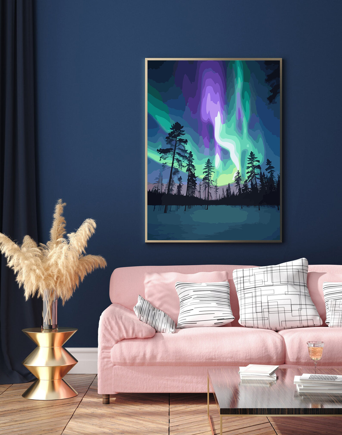 Pictura pe Numere – Aurora Boreala 6138