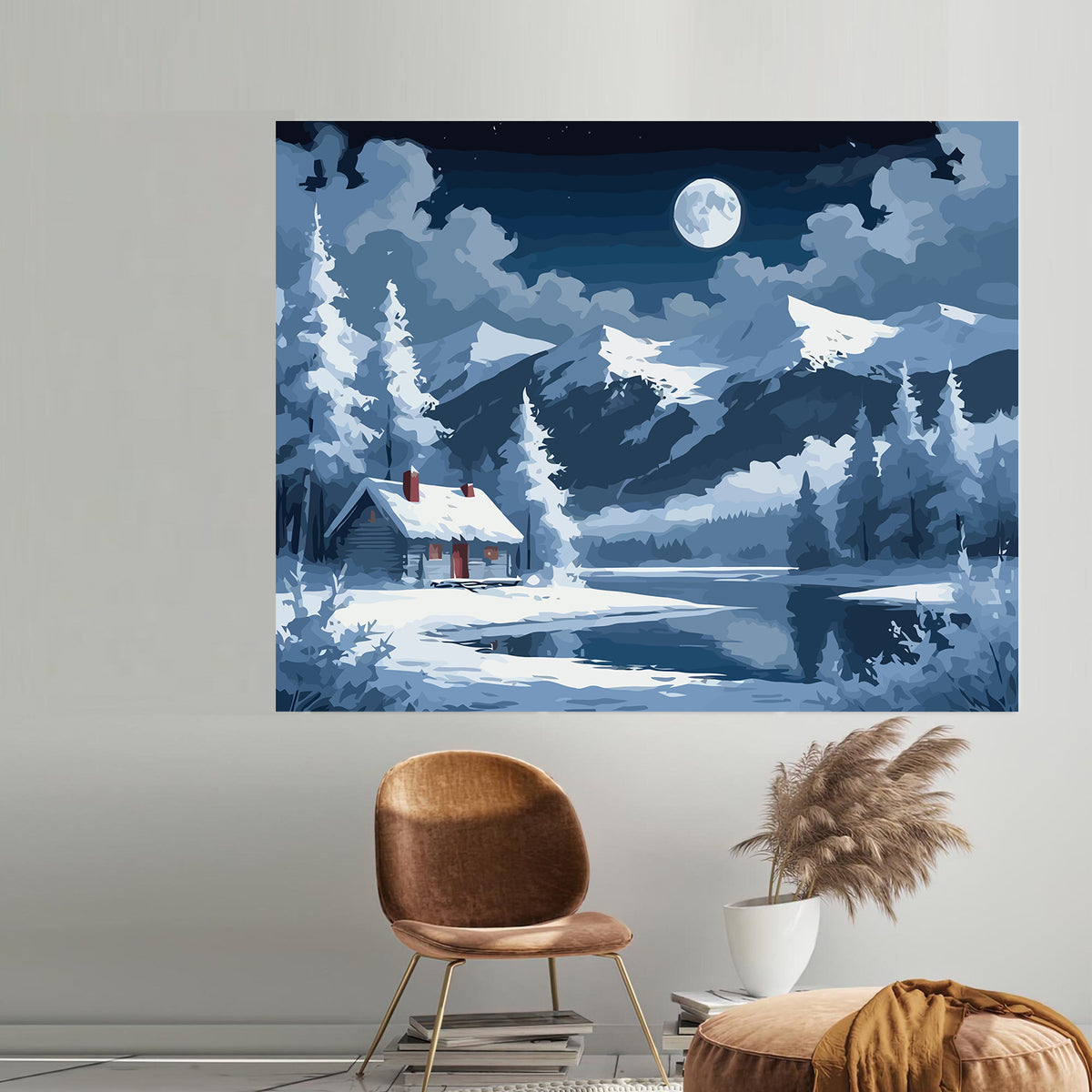 Pictura pe Numere – Peisaj De Iarna 6141