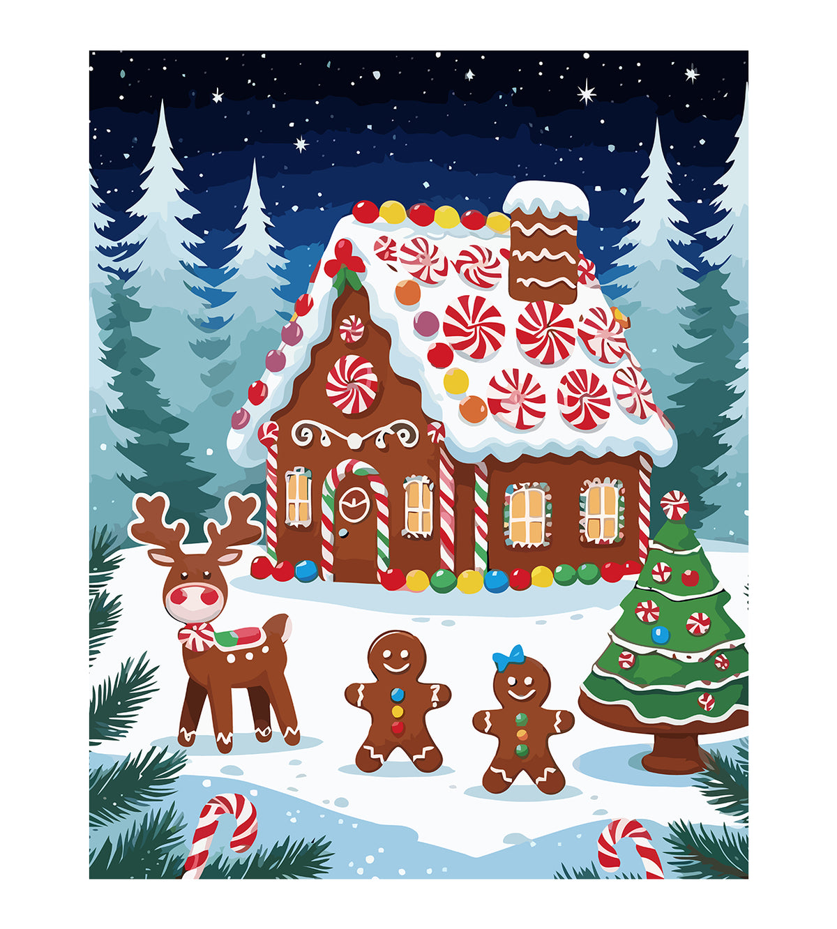 Pictura pe Numere – Casuta Din Tarta Dulce 6149