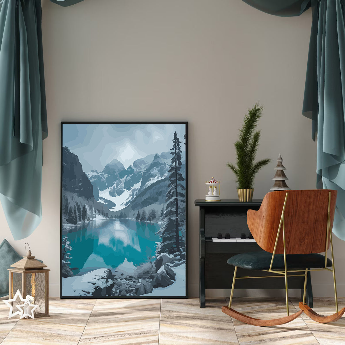 Pictura pe Numere – Peisaj De Iarna 6161