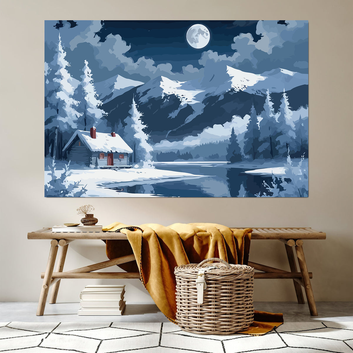 Pictura pe Numere – Peisaj De Iarna 6180