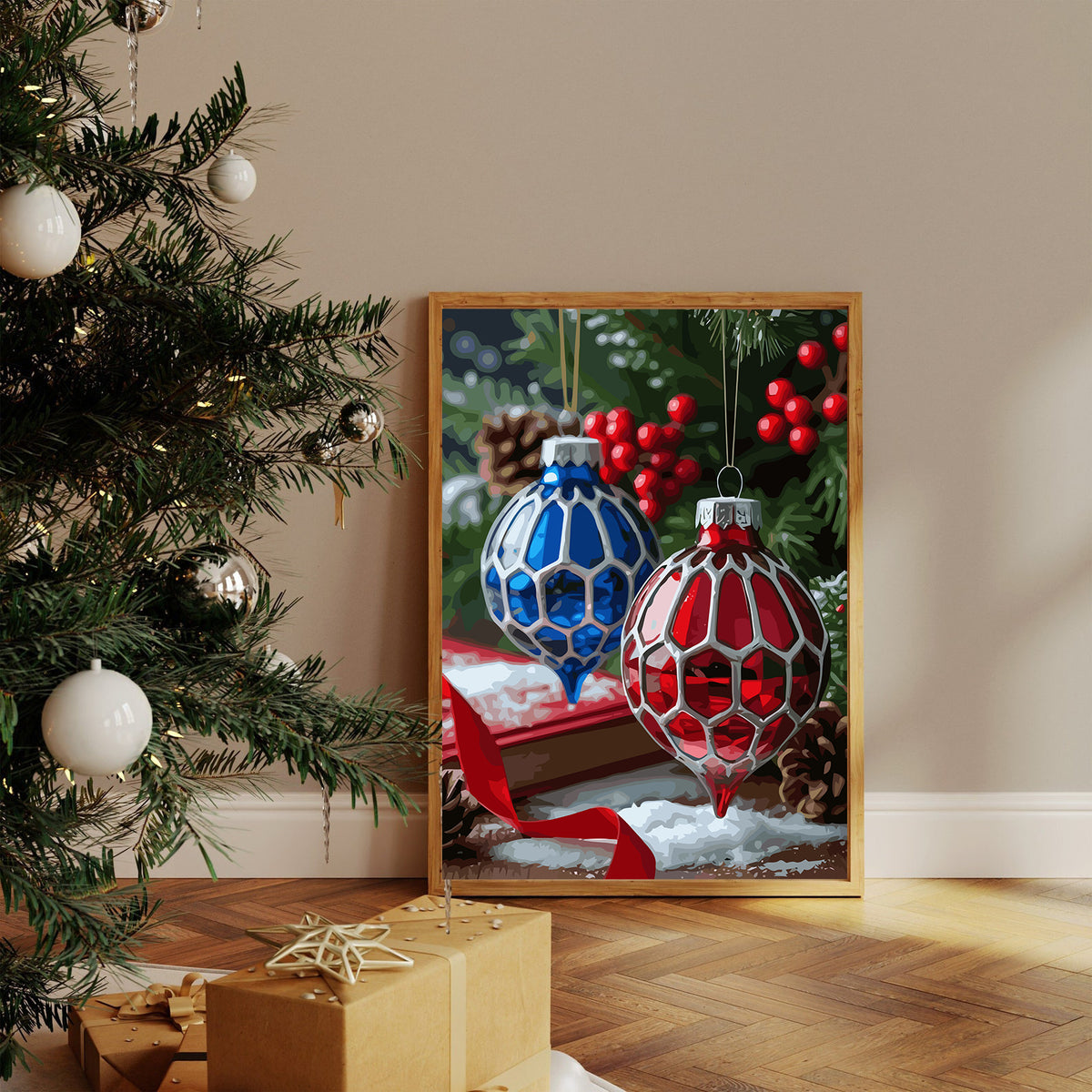 Pictura pe Numere – Decoratiuni De Craciun 6185