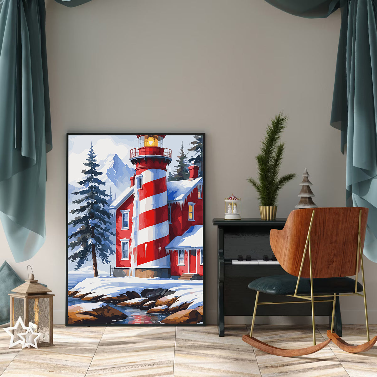 Pictura pe Numere – Peisaj De Iarna 6193