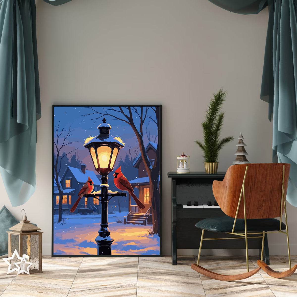 Pictura pe Numere – Pasari Iarna 6196