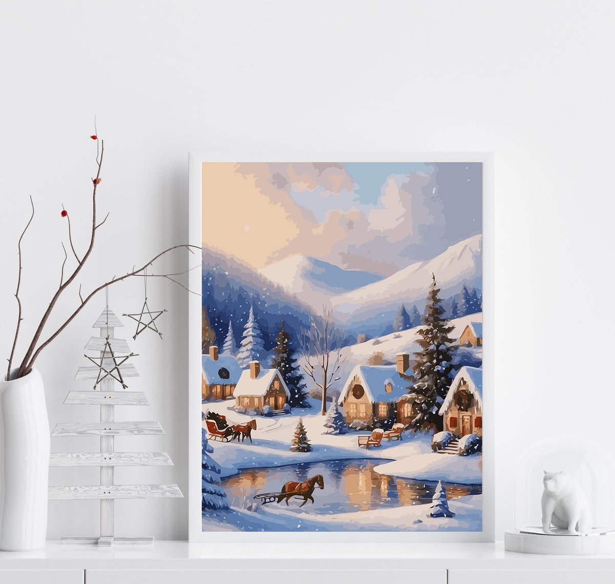 Pictura pe Numere – Iarna in Orasel 6200