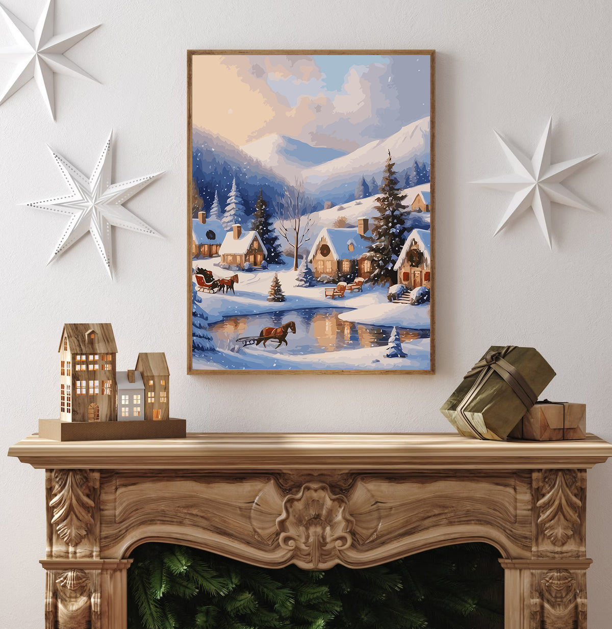 Pictura pe Numere – Iarna in Orasel 6200