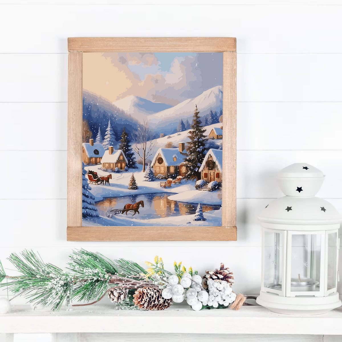 Pictura pe Numere – Iarna in Orasel 6200