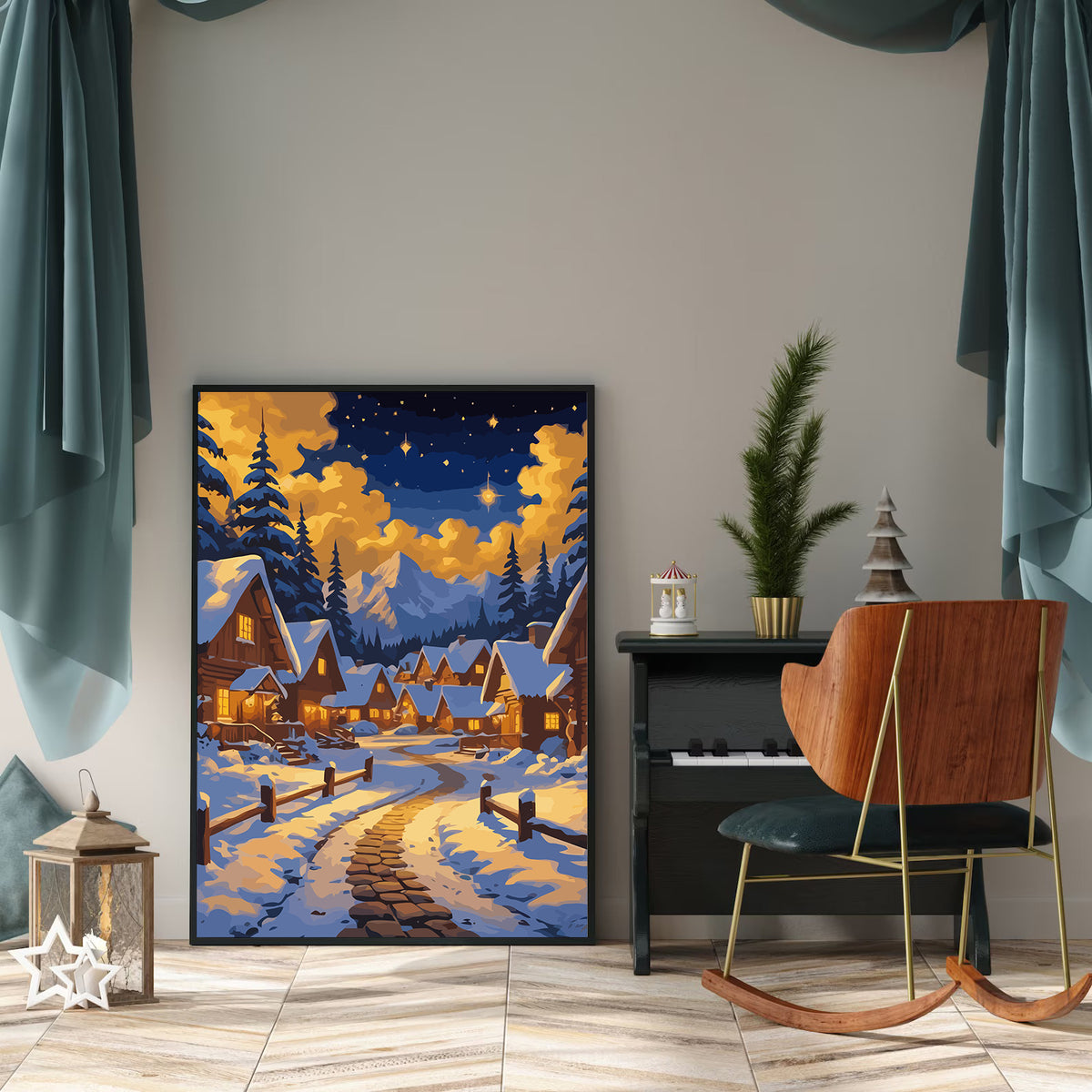 Pictura pe Numere – Noapte Magica De Iarna 6203