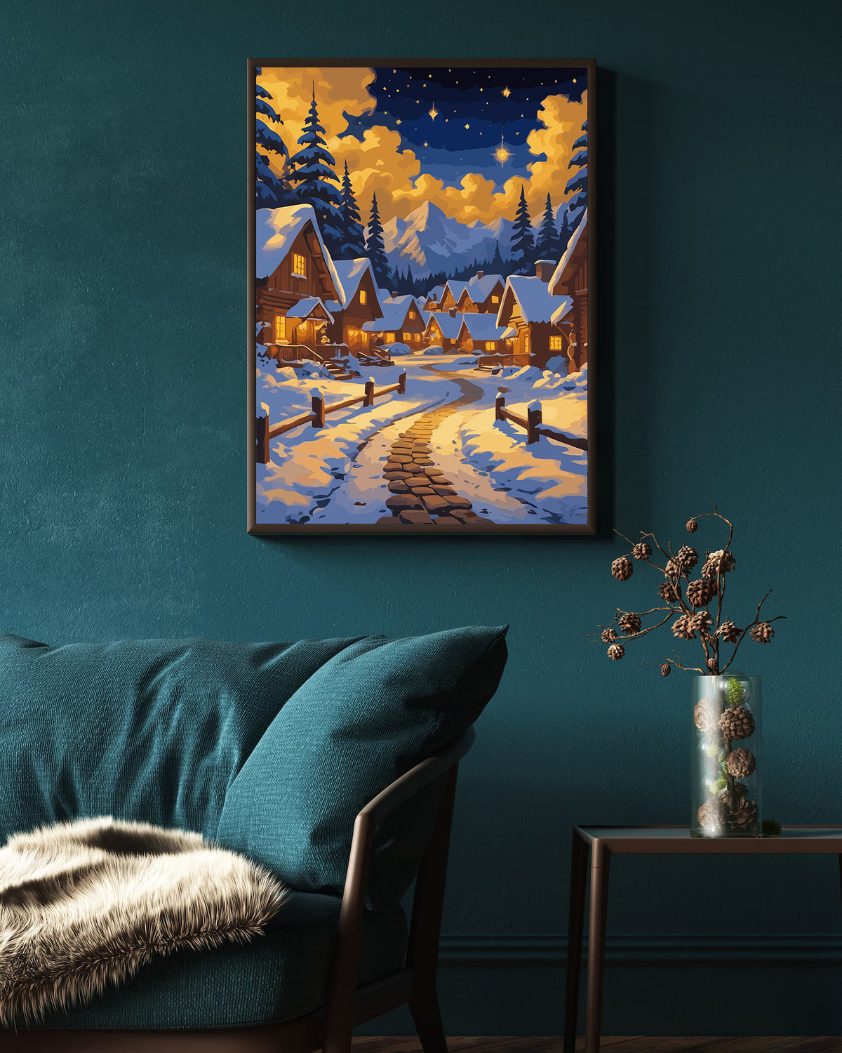 Pictura pe Numere – Noapte Magica De Iarna 6203