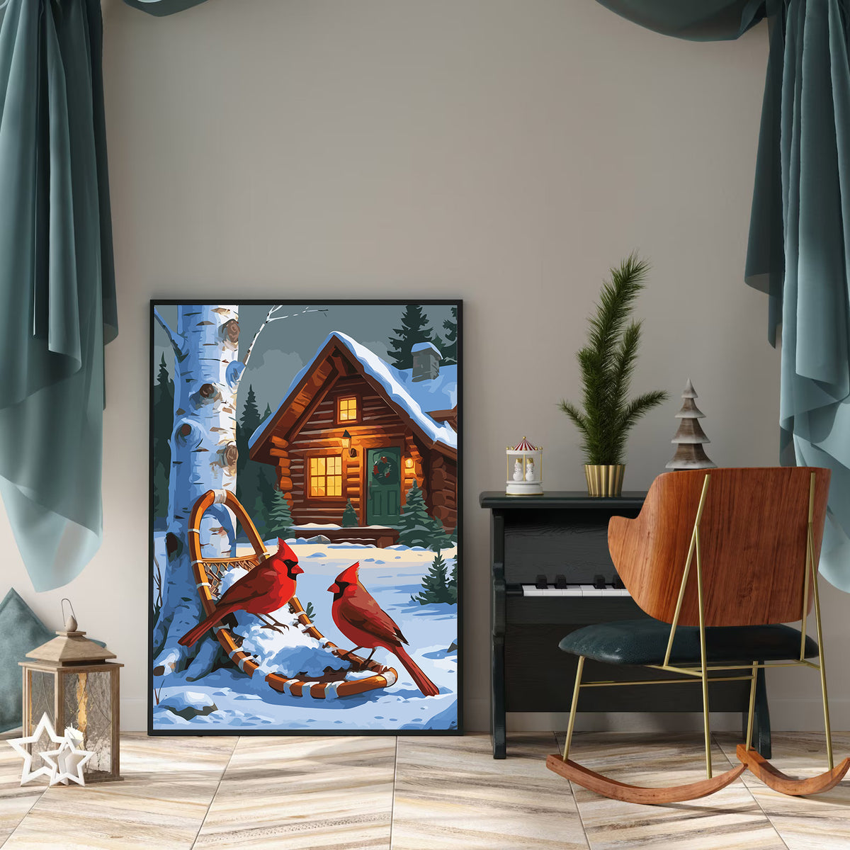 Pictura pe Numere – Pasarele Iarna 6220