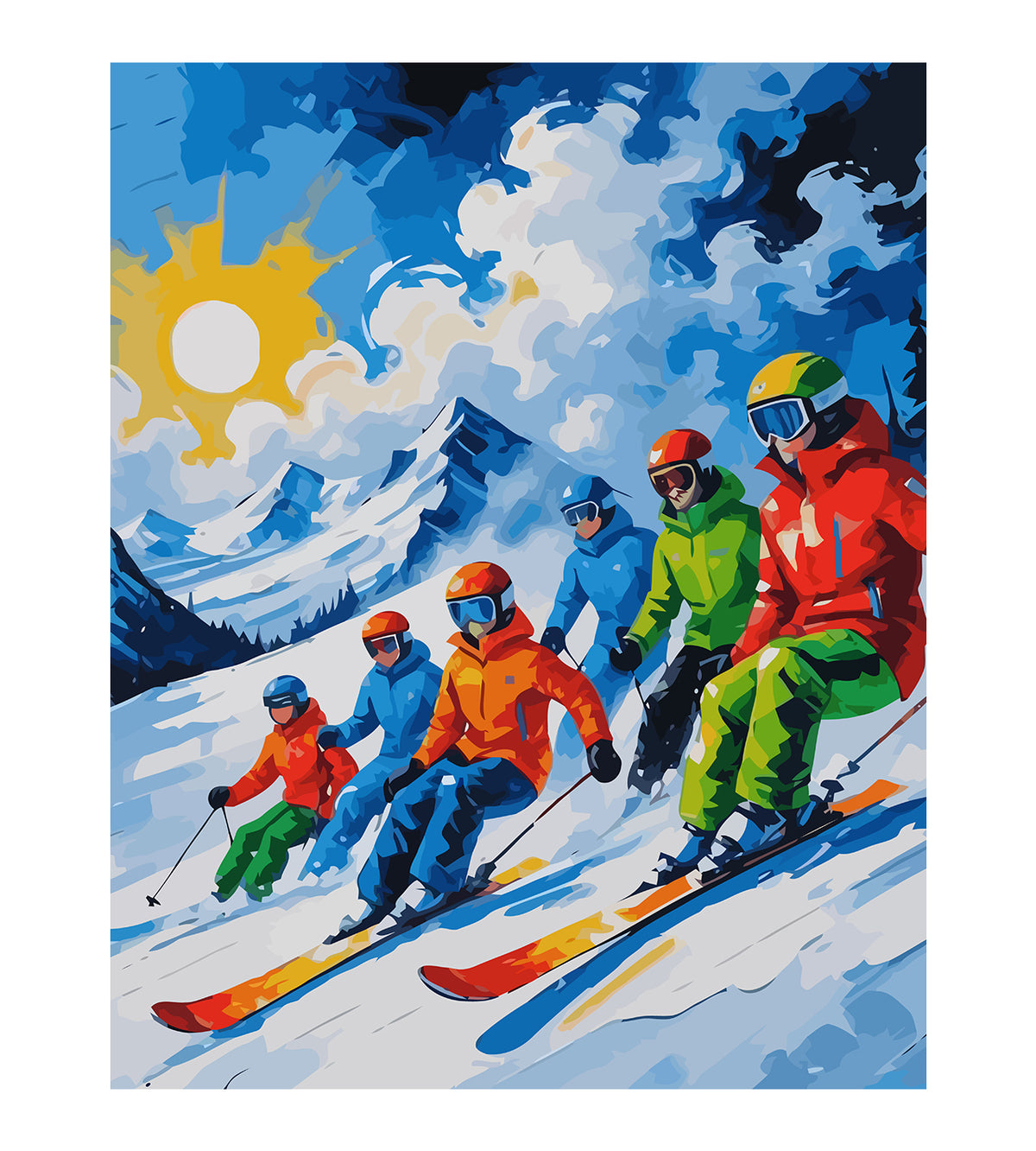 Pictura pe Numere – Sport De Iarna 6233