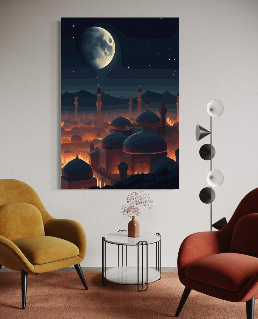 Pictura pe Numere – Oras Cu Moschee 6239