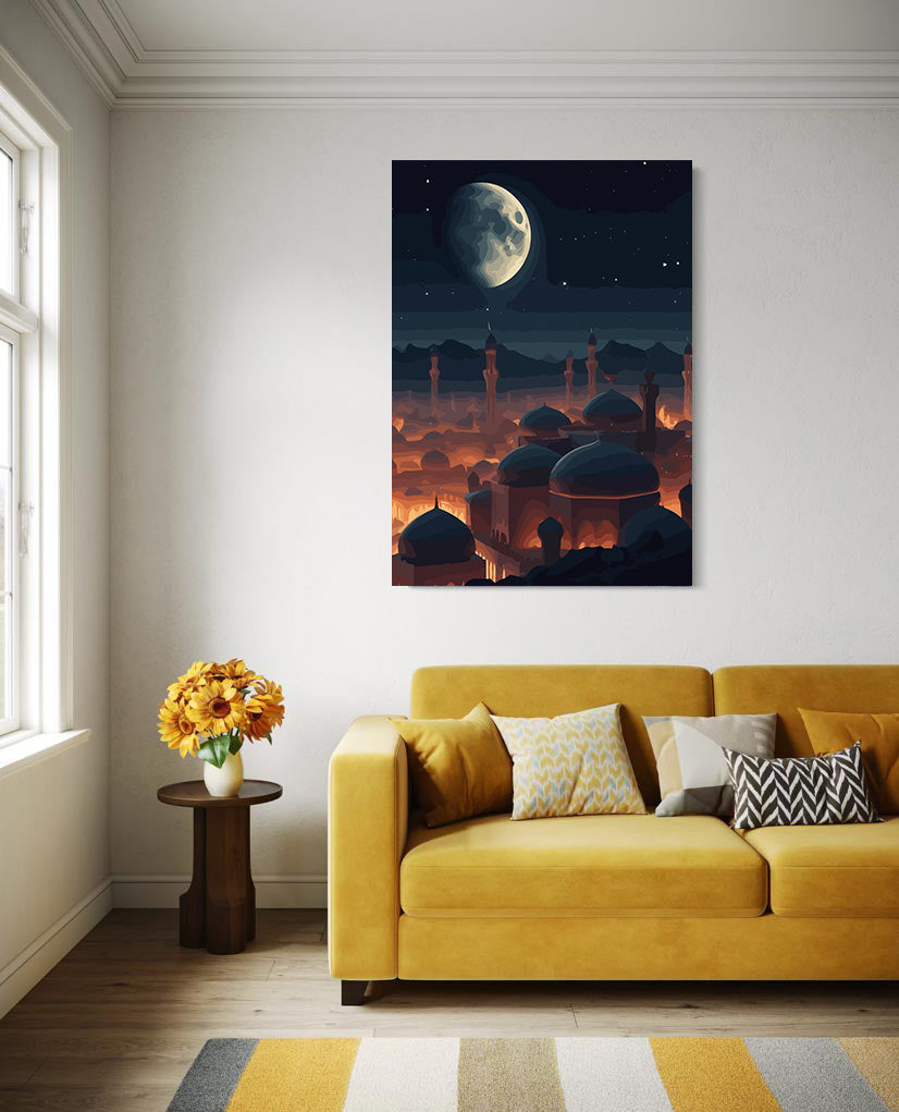 Pictura pe Numere – Oras Cu Moschee 6239