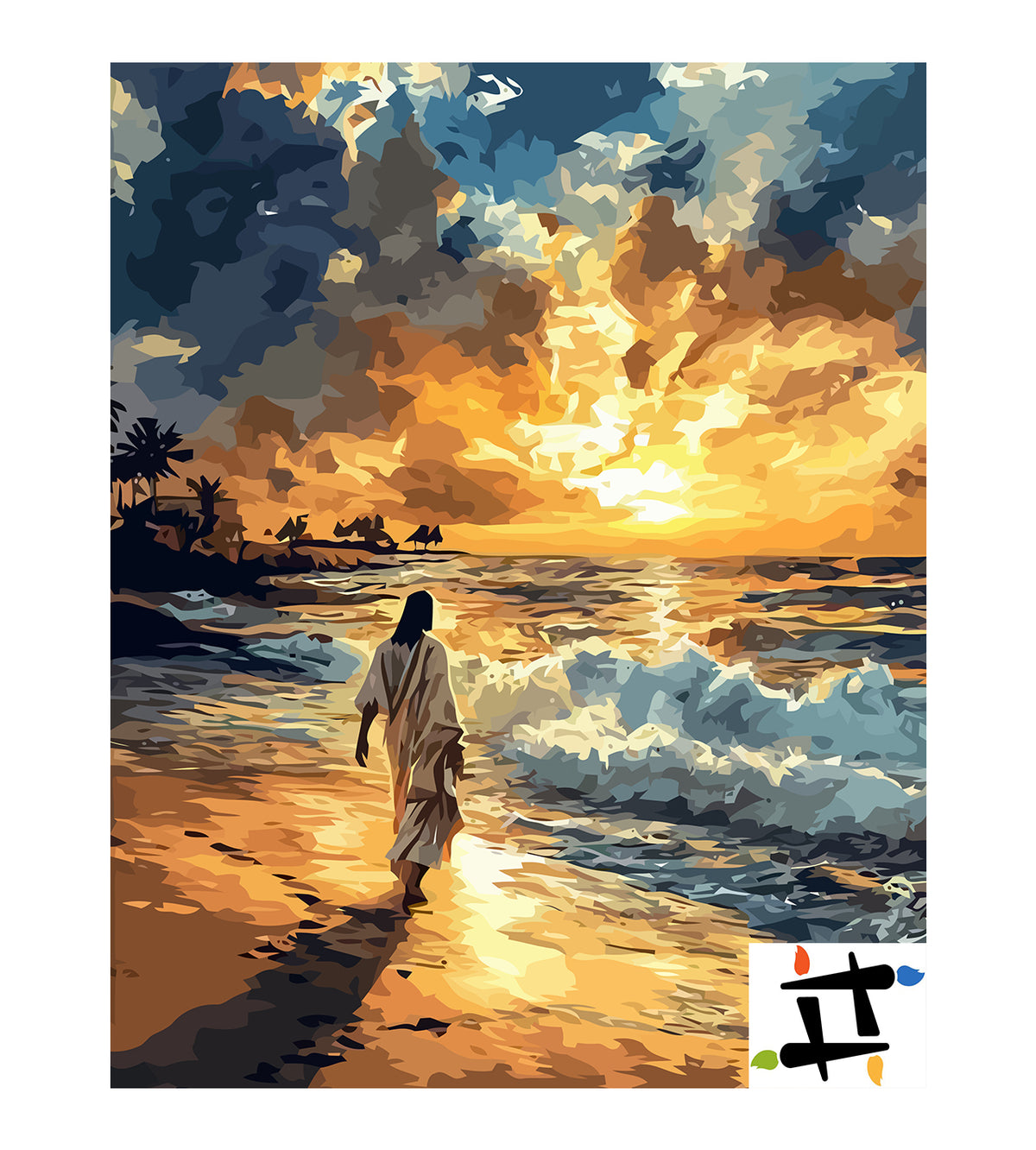 Pictura pe Numere – Isus Hristos La Apus 6241