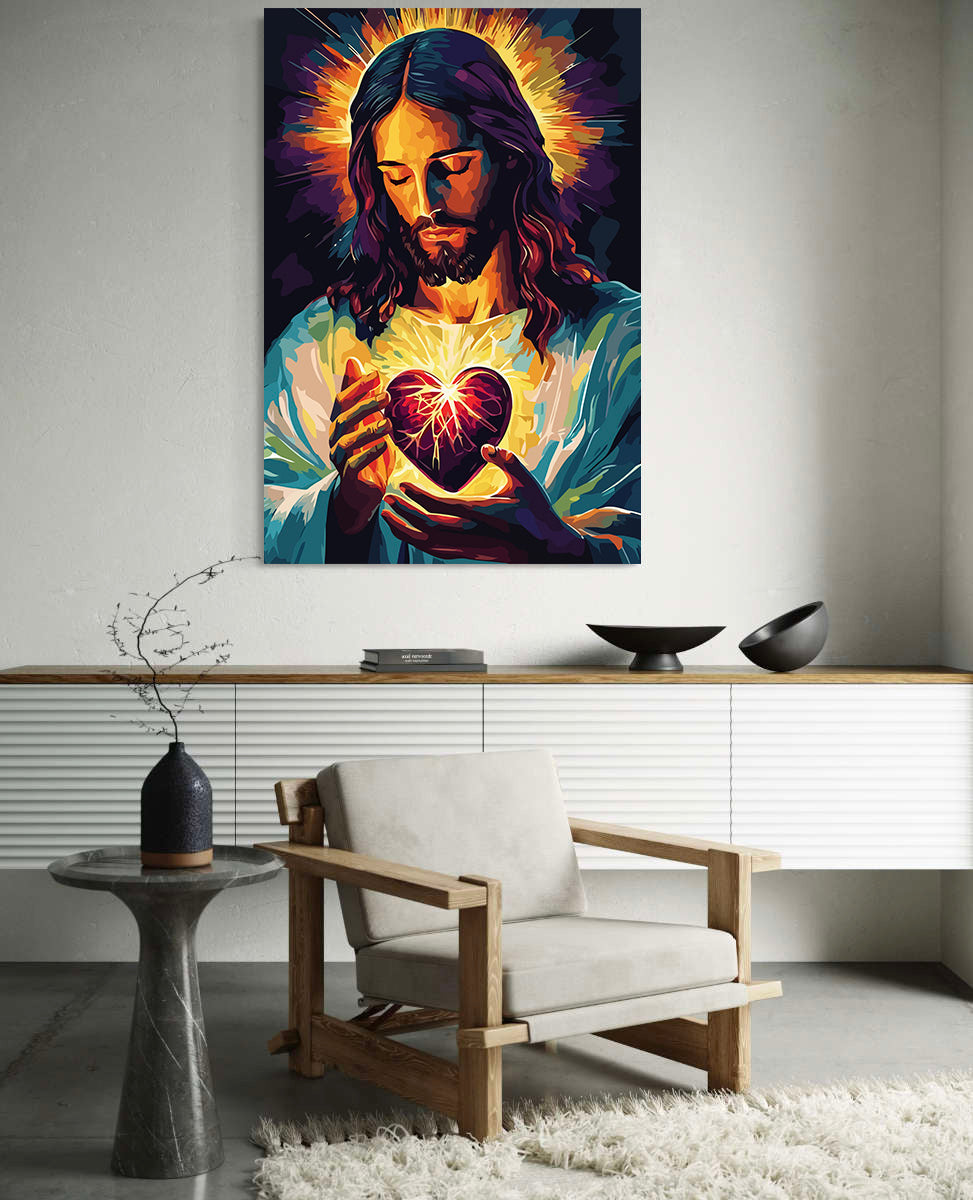 Pictura pe Numere – Inima Sacra A Lui Isus 6262