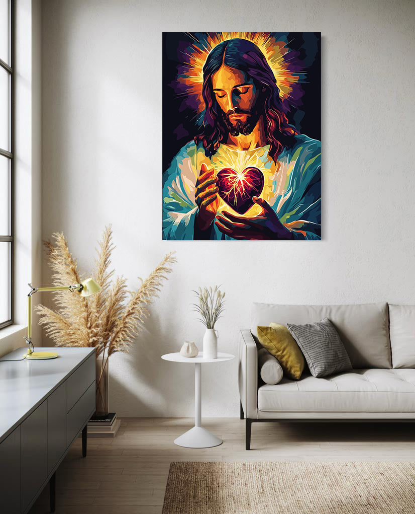 Pictura pe Numere – Inima Sacra A Lui Isus 6262