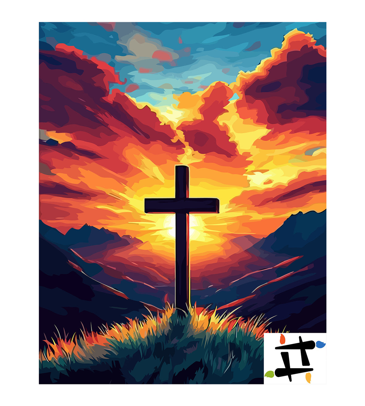 Pictura pe Numere – Cruce Crestina 6275