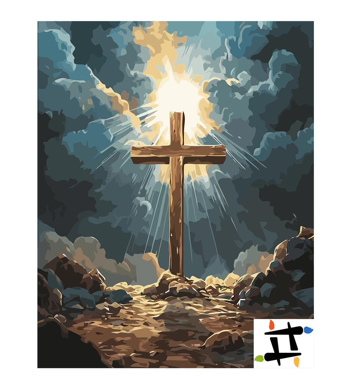 Pictura pe Numere – Cruce Crestina 6276