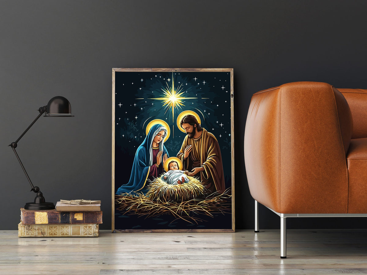 Pictura pe Numere – Nasterea Lui Isus Hristos 6281