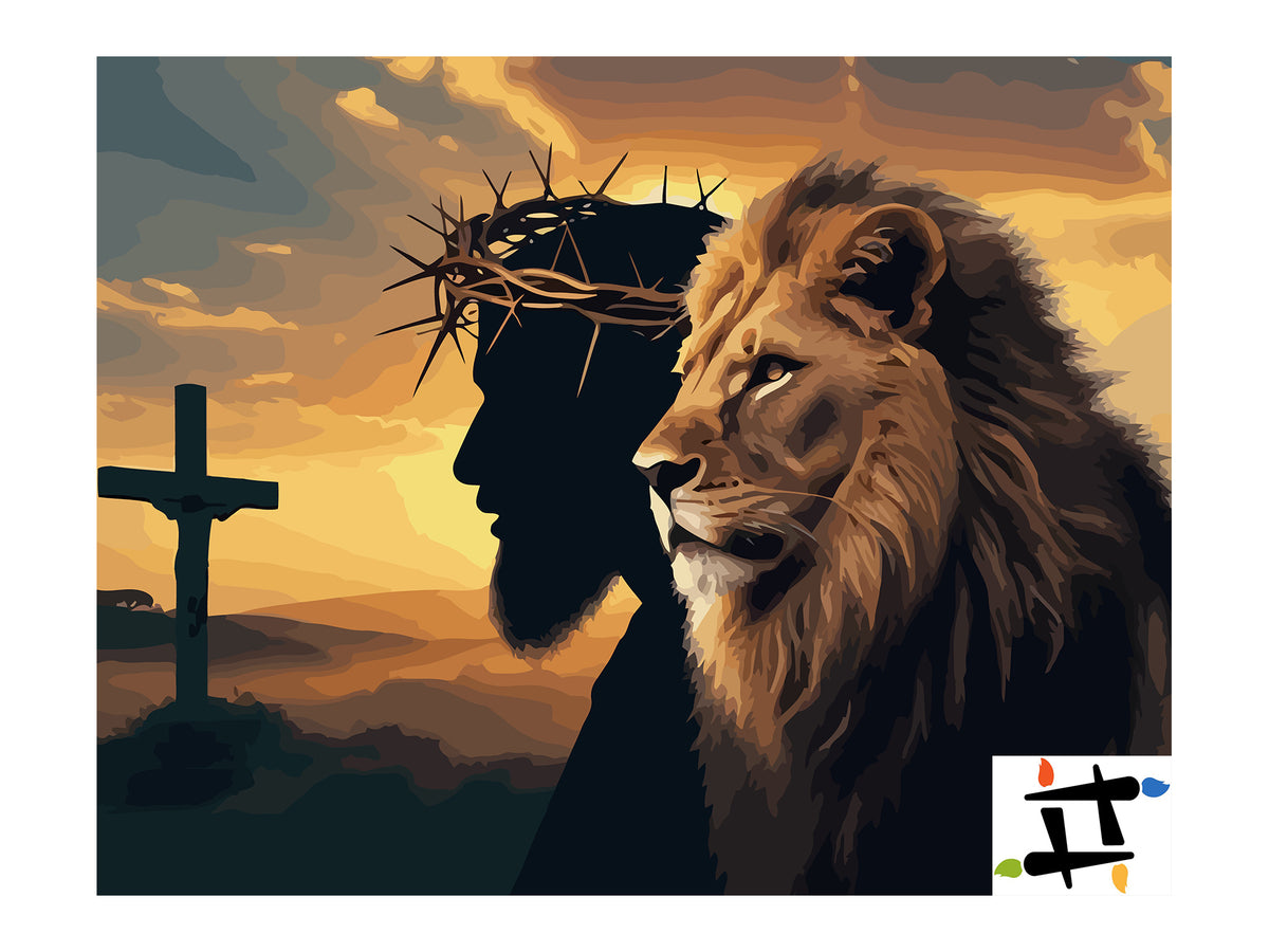 Pictura pe Numere – Leul si Crucea 6296