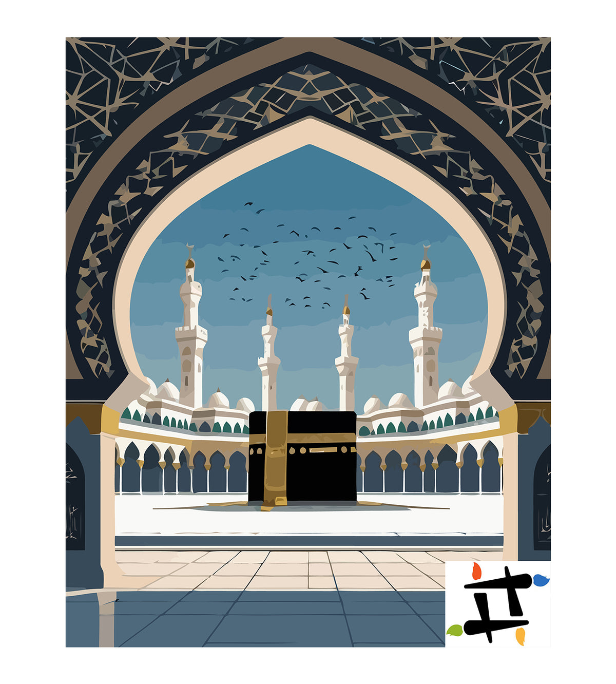 Pictura pe Numere – Kaaba La Masjid Al Haram 6302