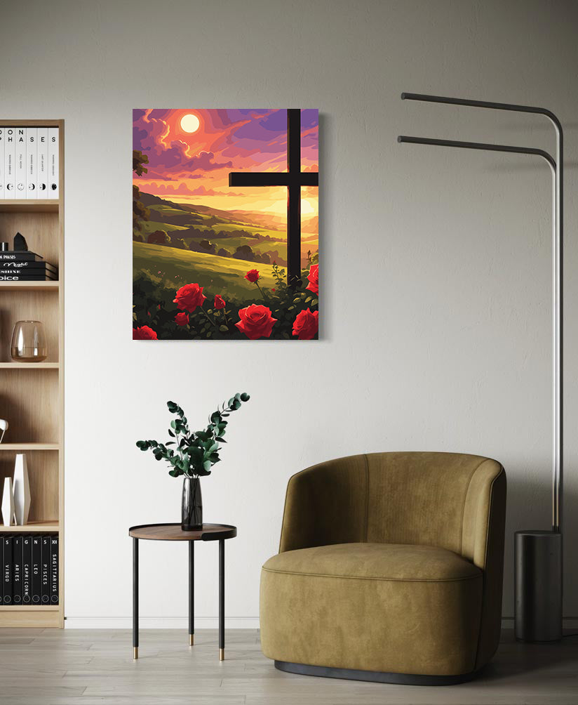 Pictura pe Numere – Cruce La Apus 6316