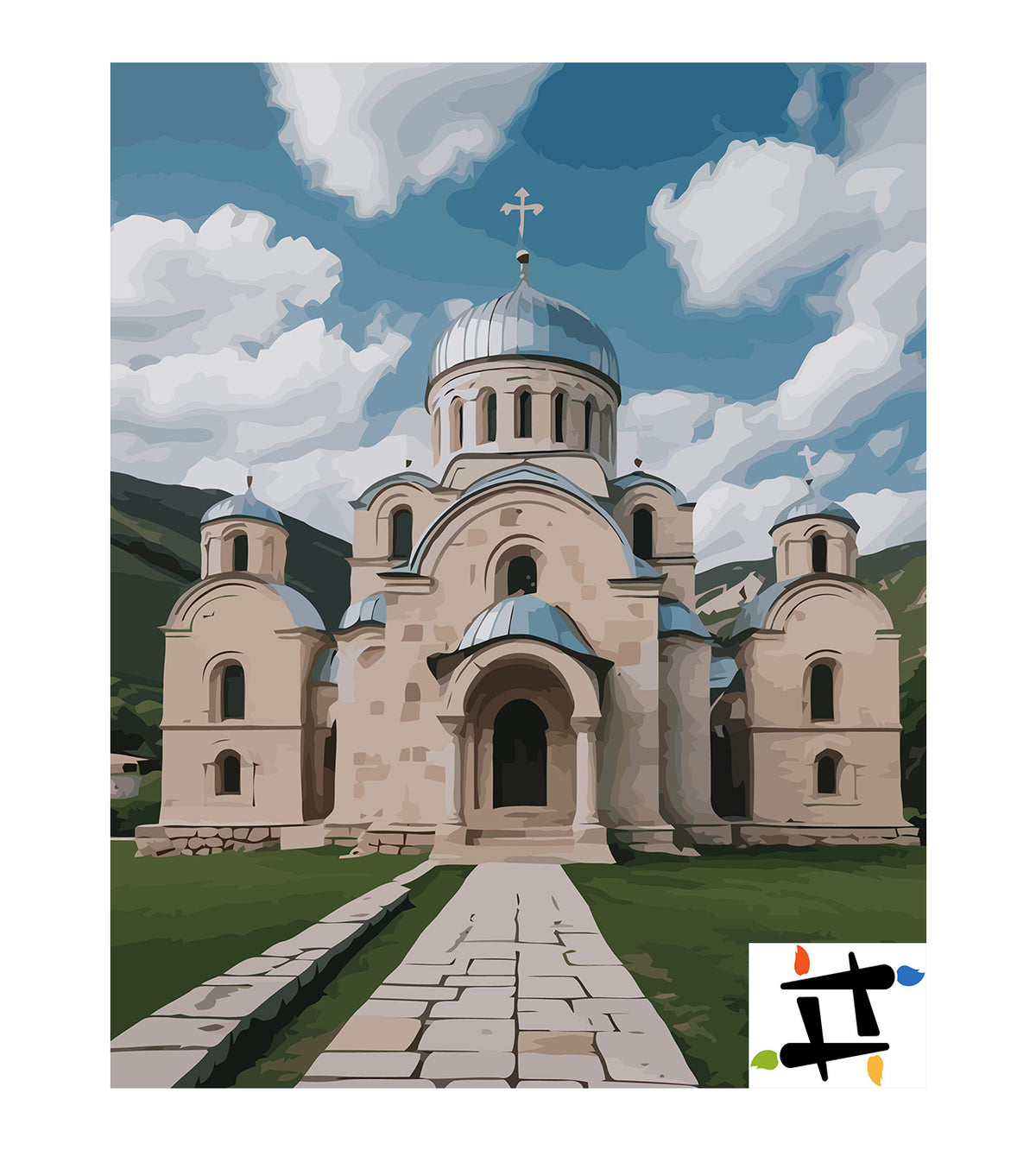Pictura pe Numere – Manastirea Gradač 6321