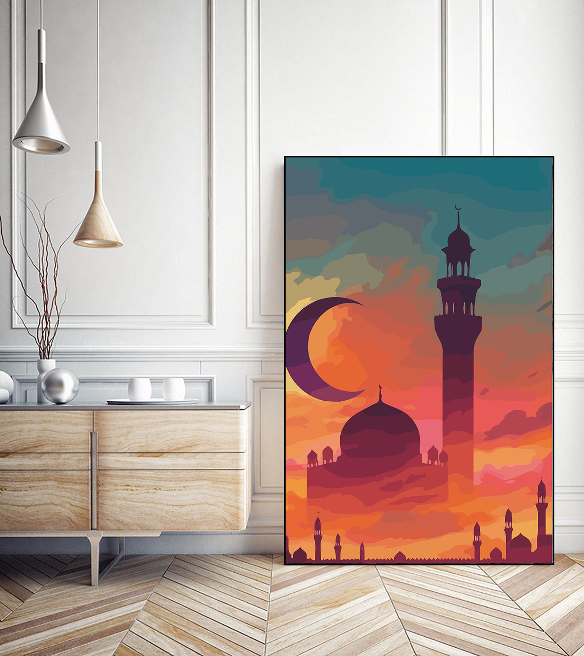 Pictura pe Numere – Moschee La Apus 6324