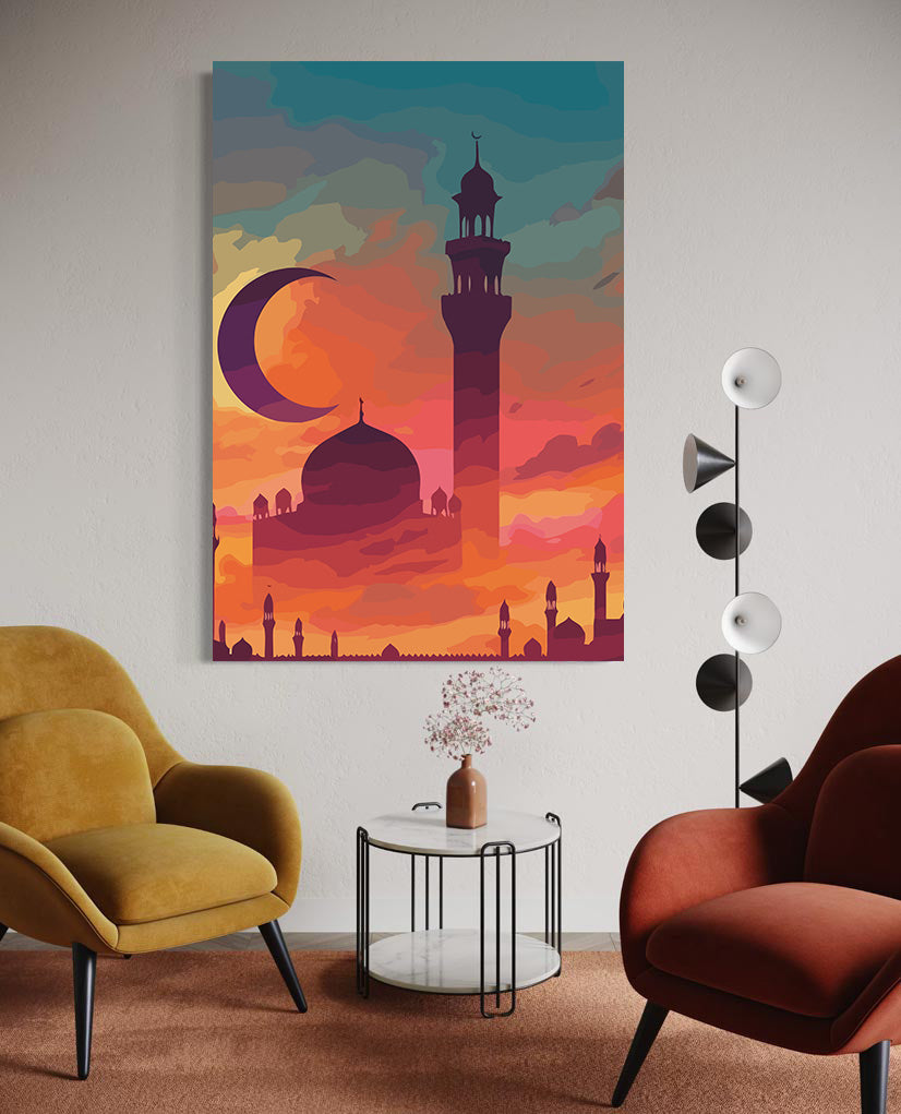 Pictura pe Numere – Moschee La Apus 6324