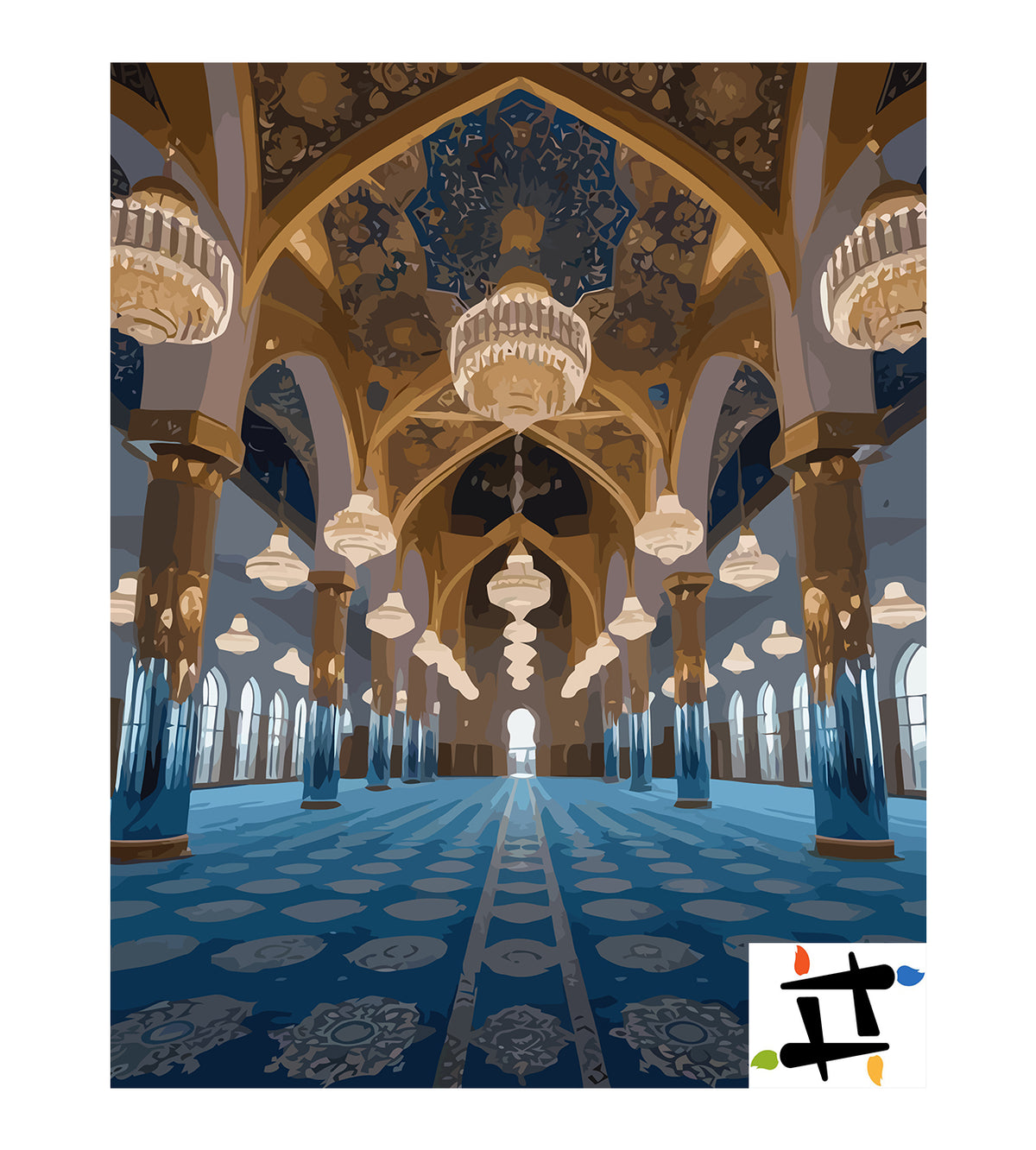 Pictura pe Numere – Moscheea Sheikh Zayed 6325