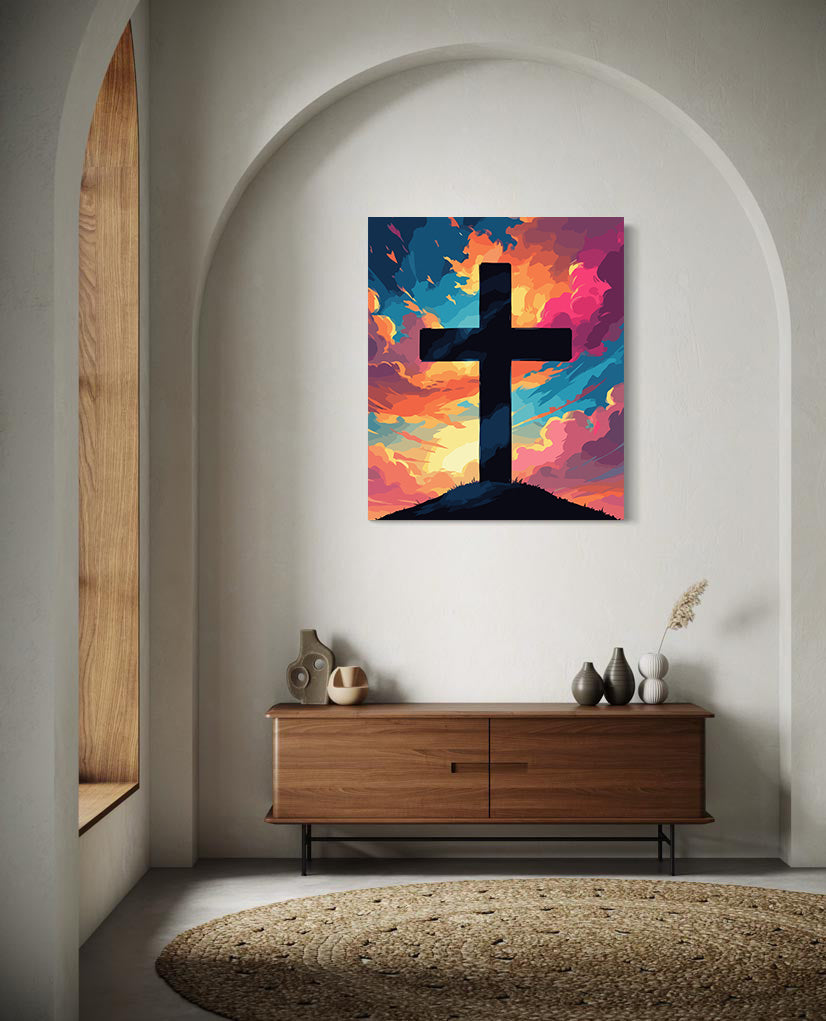 Pictura pe Numere – Cruce La Apus 6330