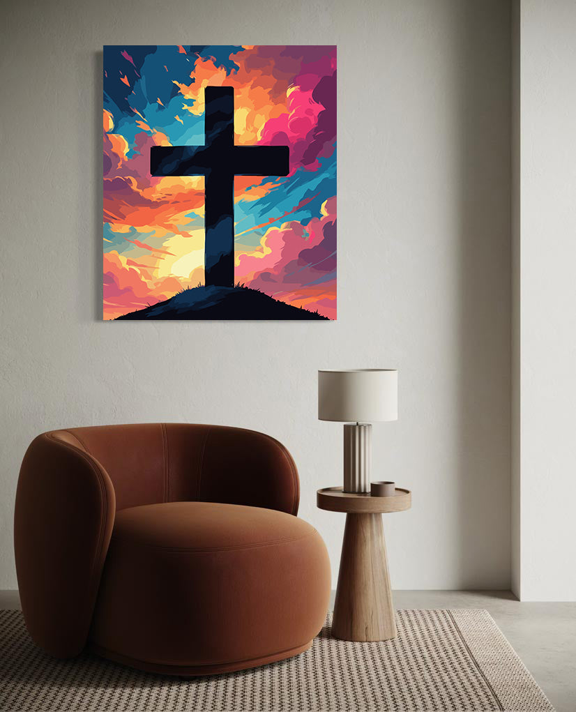 Pictura pe Numere – Cruce La Apus 6330