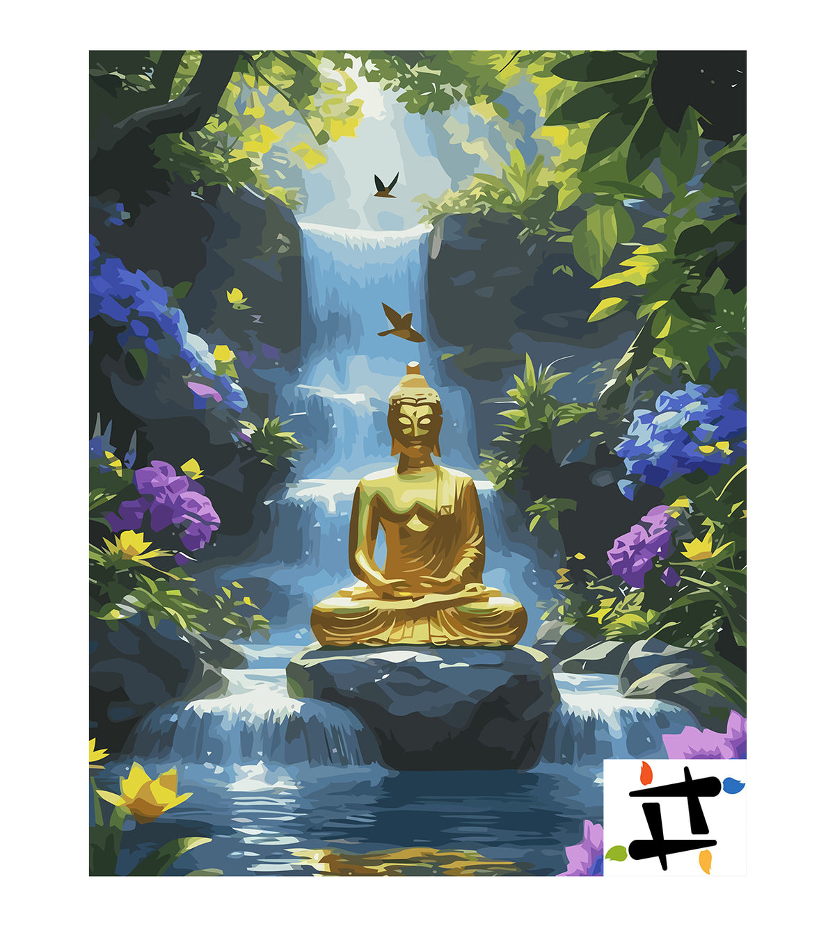 Pictura pe Numere – Buddha in Meditatie 6334