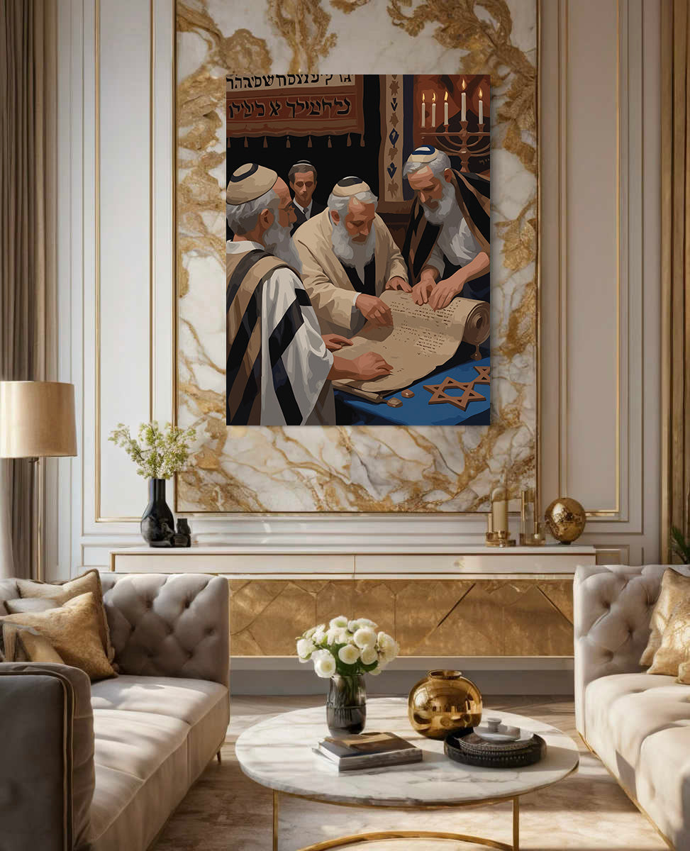 Pictura pe Numere – Studiul Torei La Sinagoga 6339